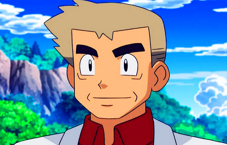 el profesor Oak de Pokémon