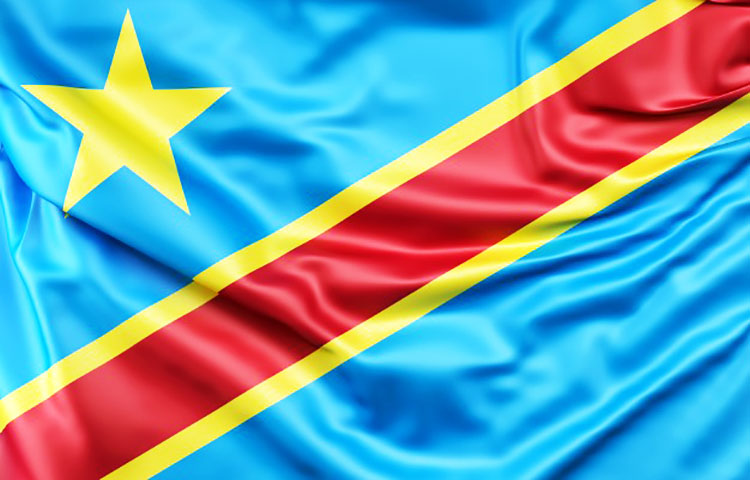 bandera de la Republica Democratica del Congo