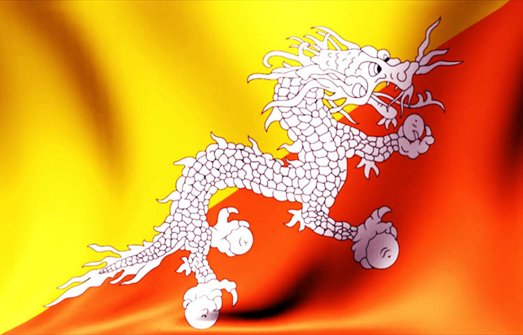 bandera de Butan