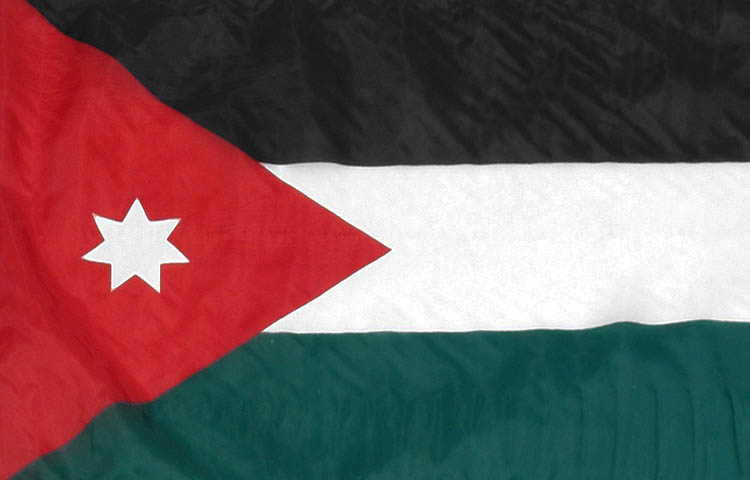 bandera de Jordania