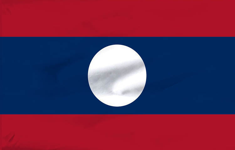 bandera de laos