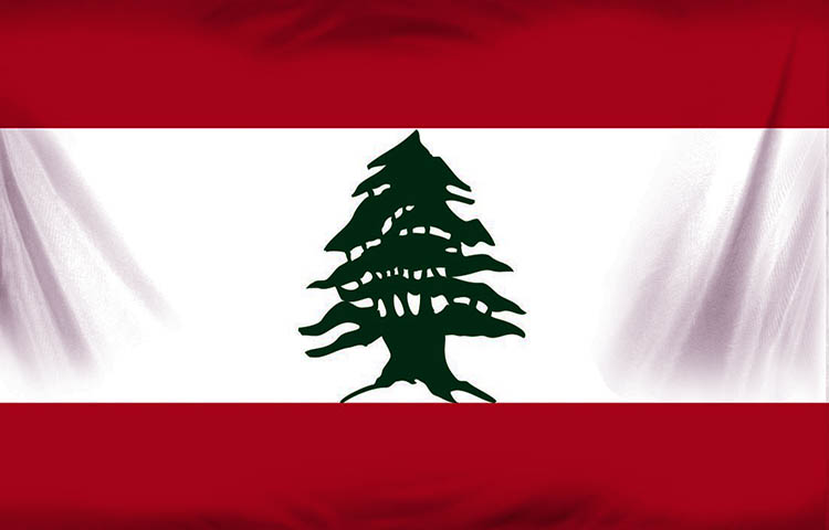 bandera del Libano