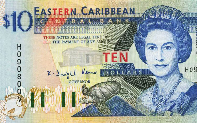 Cuáles son los países que utilizan el dólar del Caribe Oriental