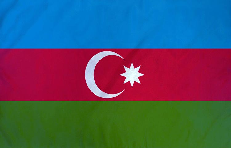 bandera de Azerbaiyan