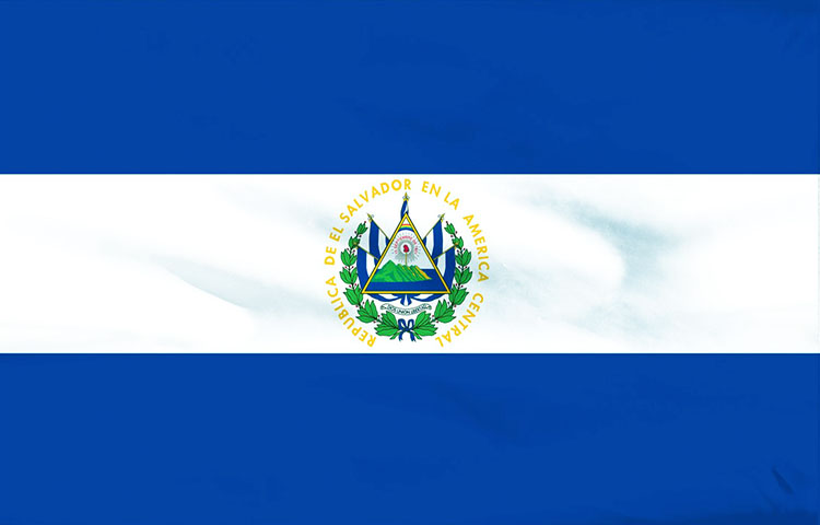 bandera de El Salvador