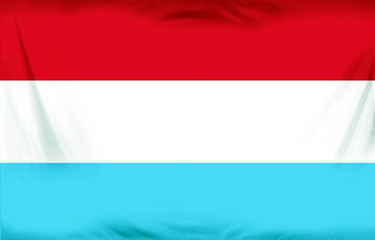 Bandera blanca azul y rojo horizontal