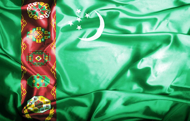 bandera de Turkmenistán