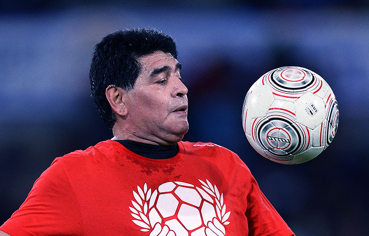 debut de Diego Armando Maradona