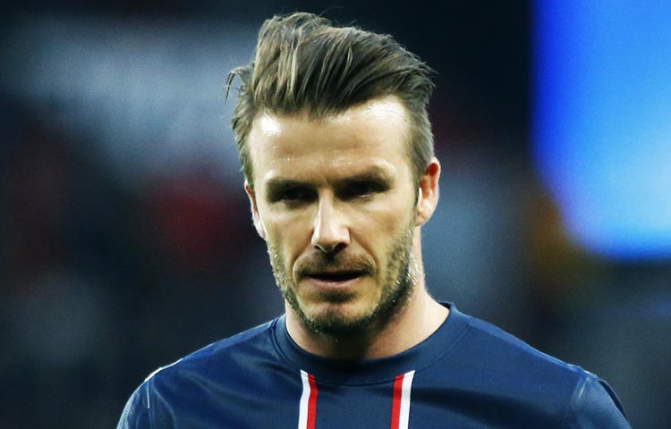 En qué equipo y a qué edad se retiró David Beckham