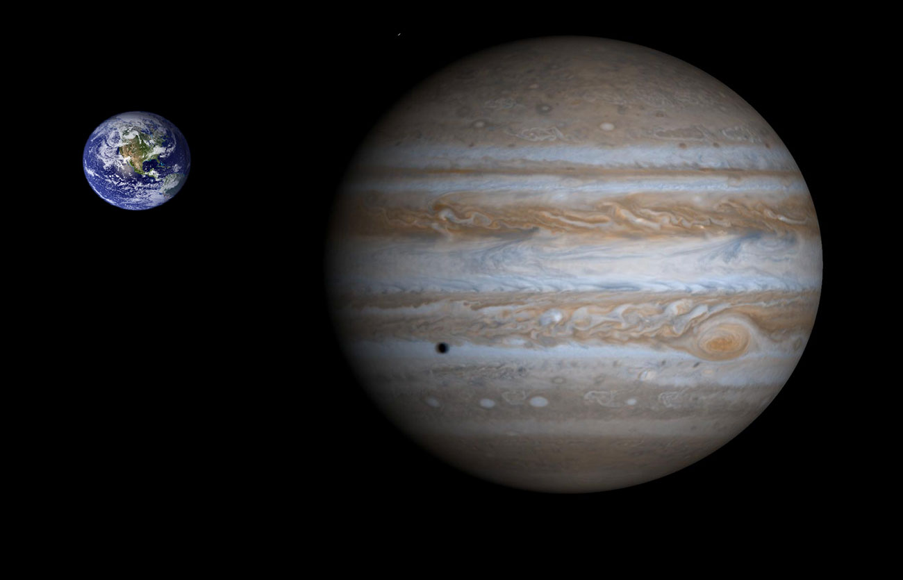 Diferencias entre Júpiter y la Tierra