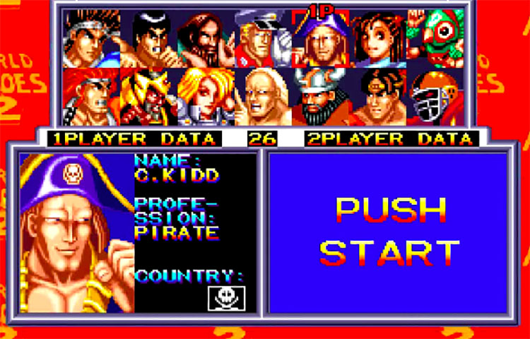 juegos de World Heroes para Neo Geo