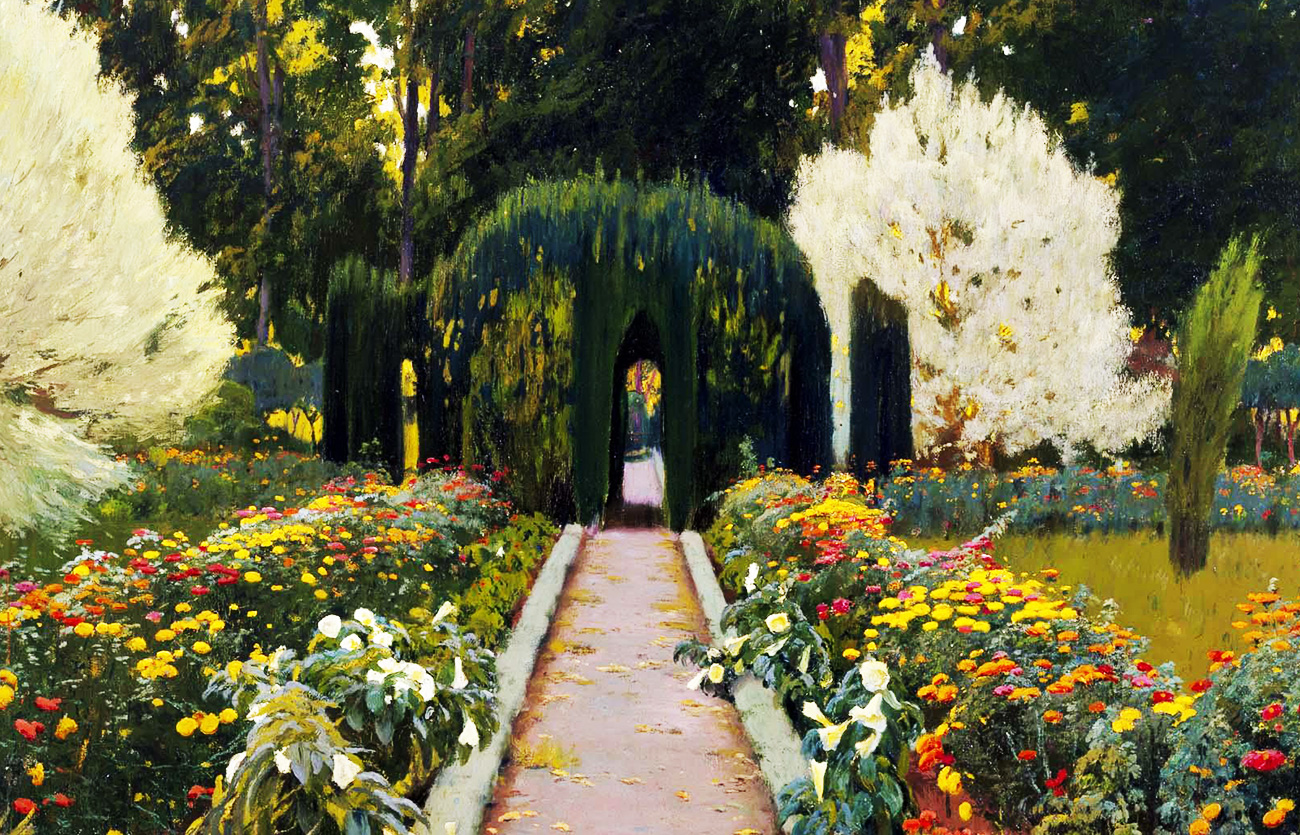 Quién fue el pintor de Jardín de Aranjuez. Glorieta II