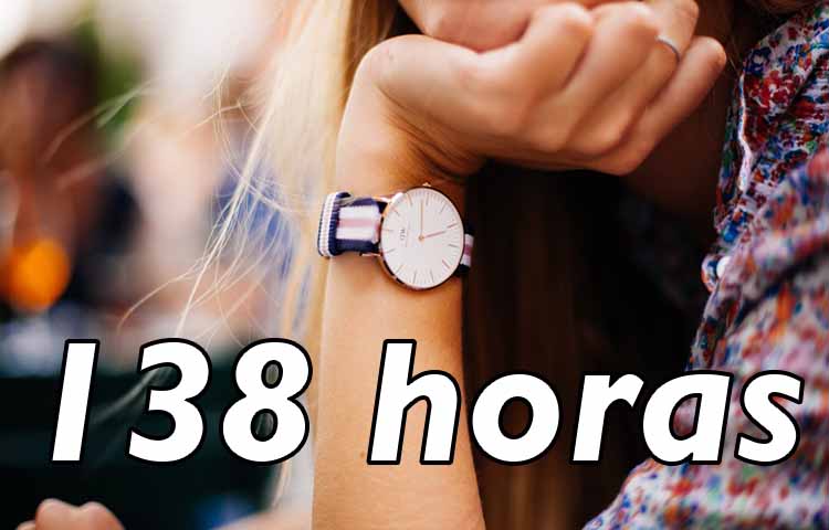 Cuántos días son 138 horas