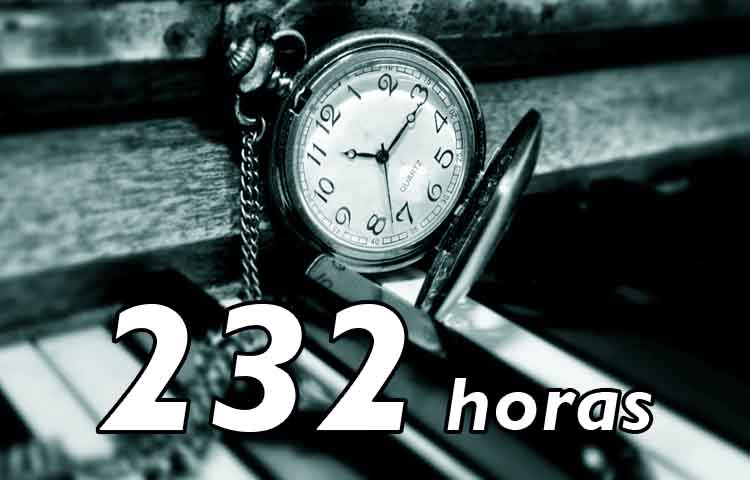 Cuántos días son 232 horas