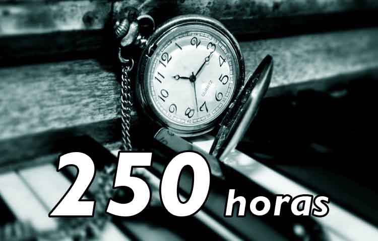 Cuántos días son 250 horas