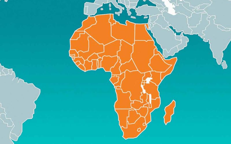 Qué mares y oceanos rodean África