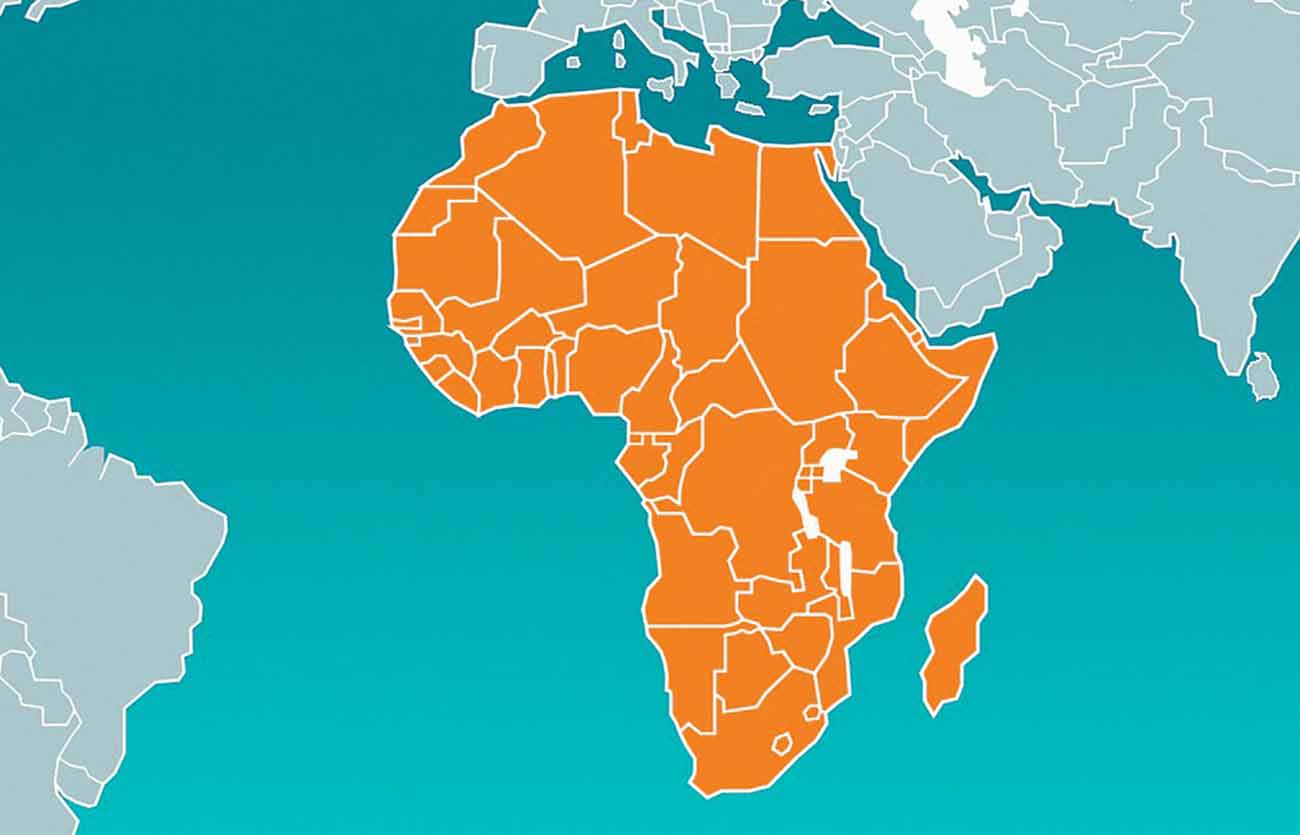 Qué mares y oceanos rodean África