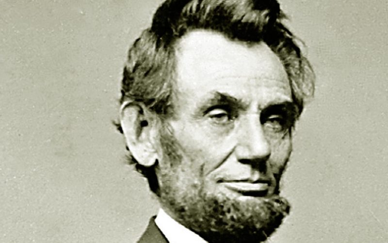 El presidente Abraham Lincoln de Estados Unidos