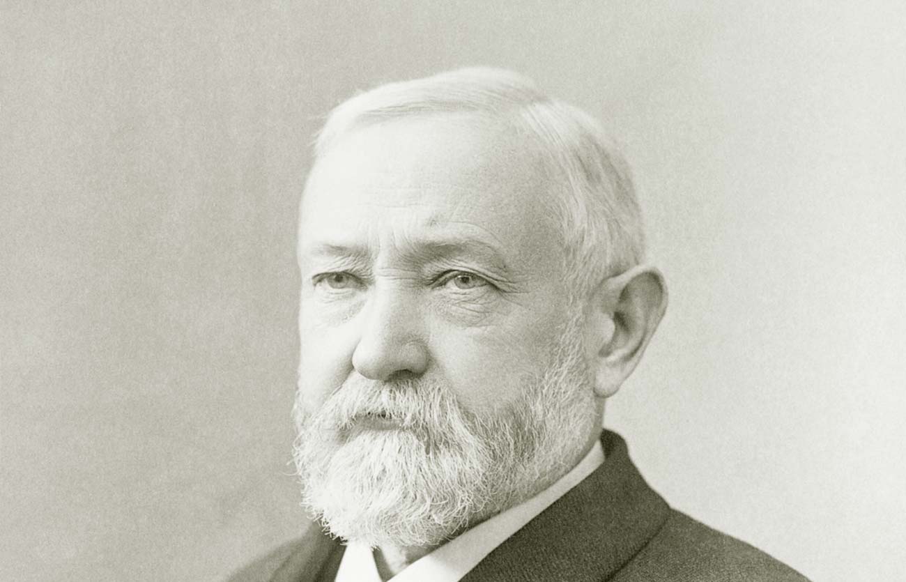 El presidente Benjamin Harrison de Estados Unidos