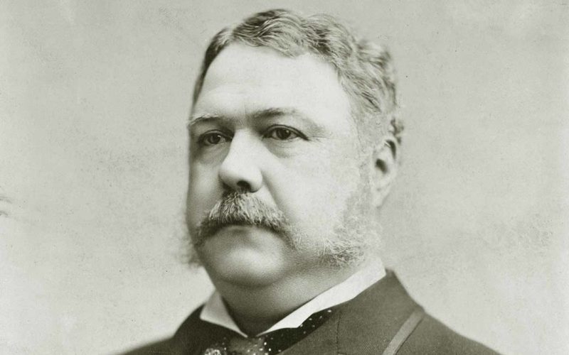 El presidente Chester A. Arthur de Estados Unidos