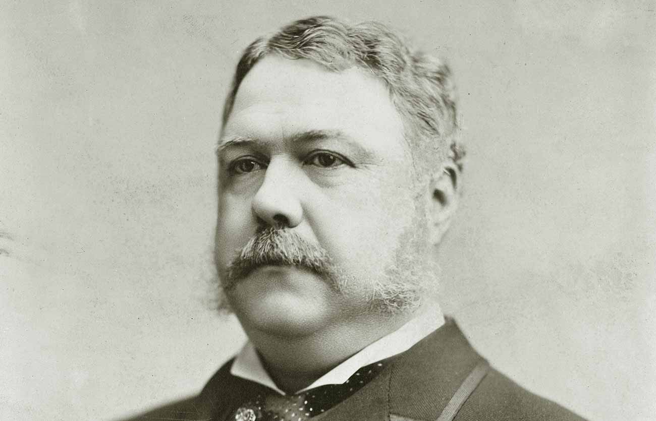 El presidente Chester A. Arthur de Estados Unidos