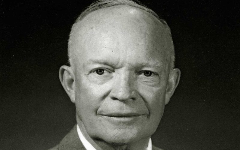 El presidente Dwight D. Eisenhower de Estados Unidos
