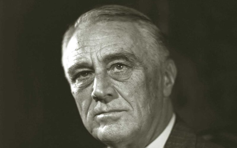 El presidente Franklin D. Roosevelt de Estados Unidos