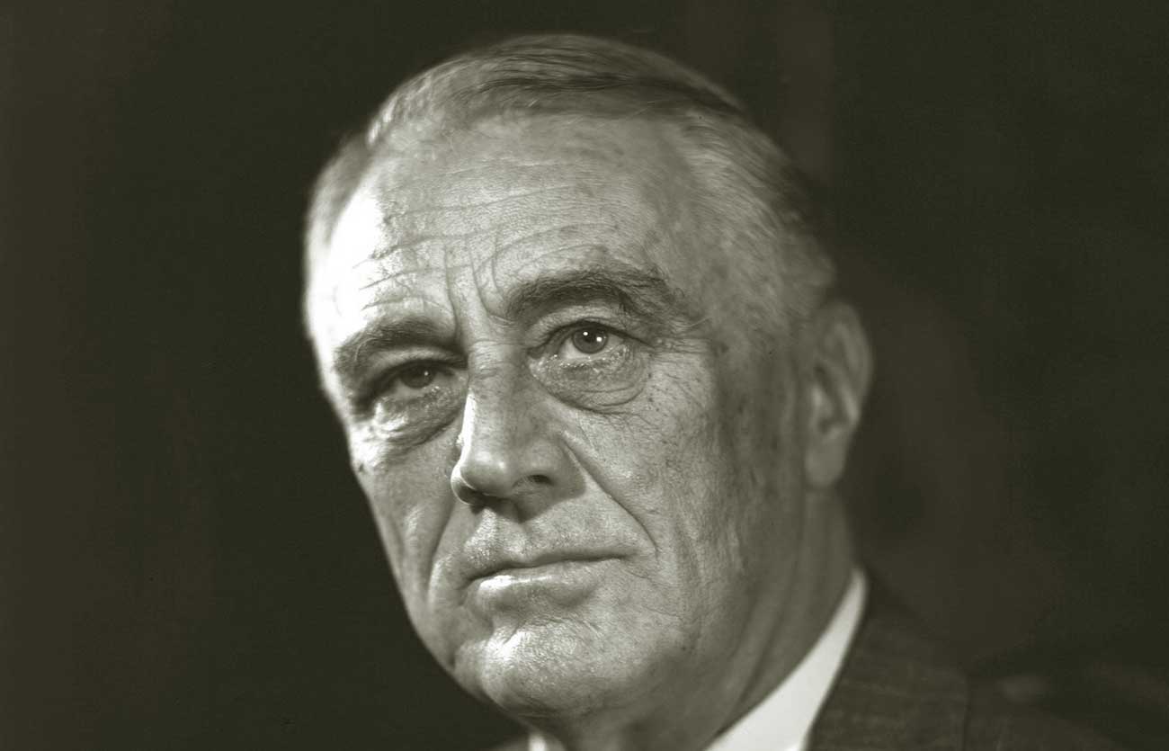 El presidente Franklin D. Roosevelt de Estados Unidos