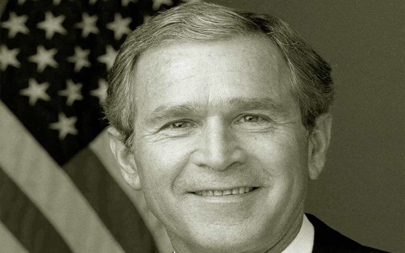 El presidente George W. Bush de Estados Unidos