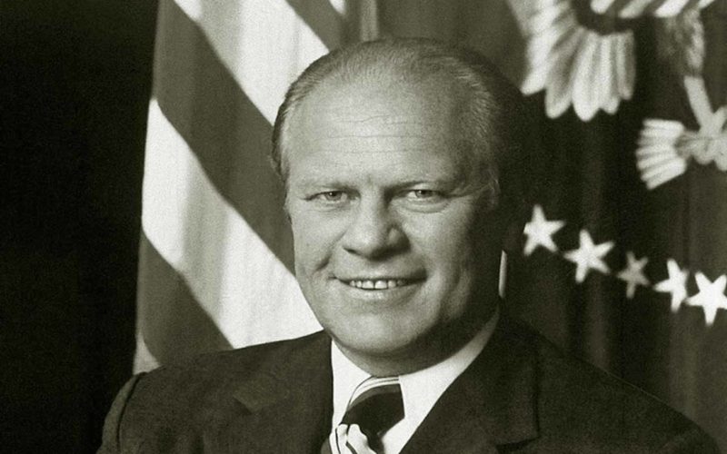 El presidente Gerald Ford de Estados Unidos