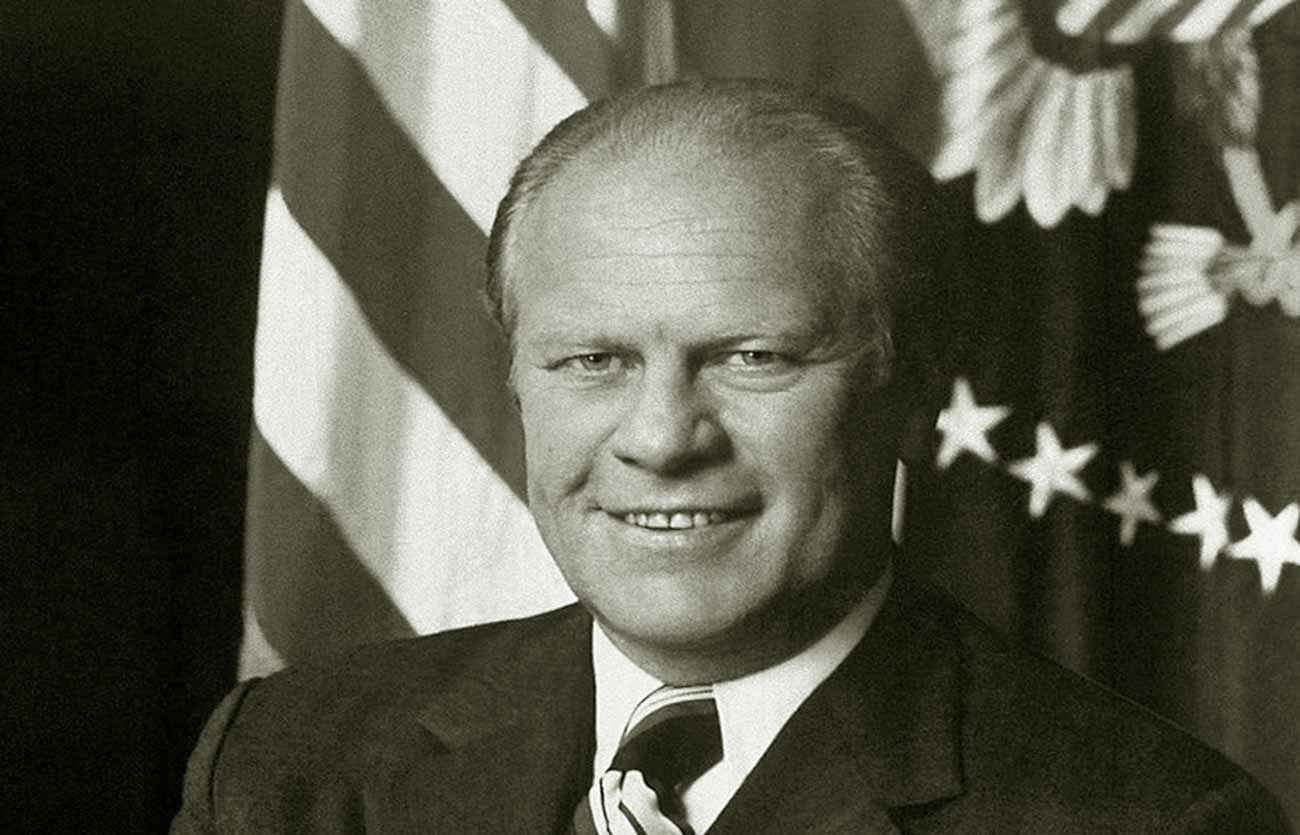 El presidente Gerald Ford de Estados Unidos