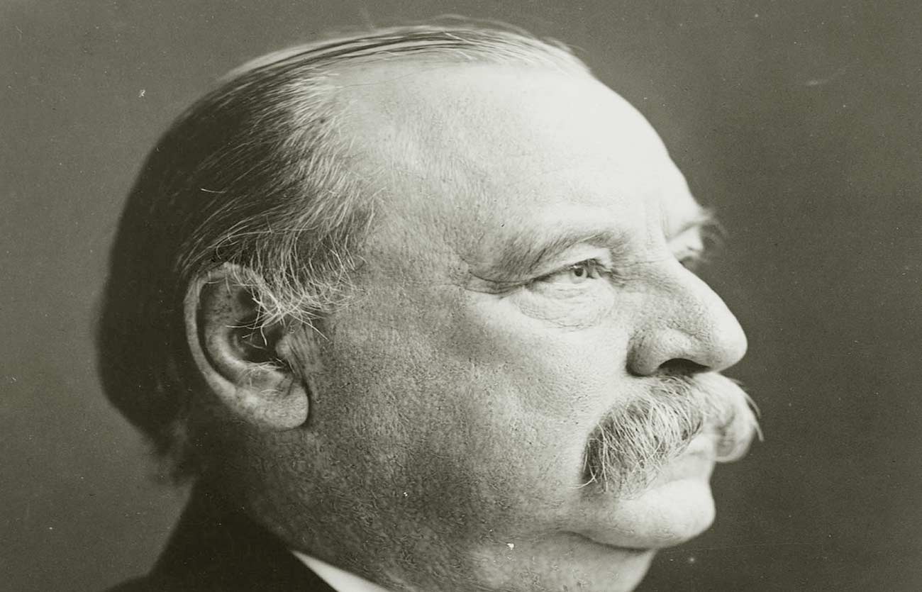 El presidente Grover Cleveland de Estados Unidos