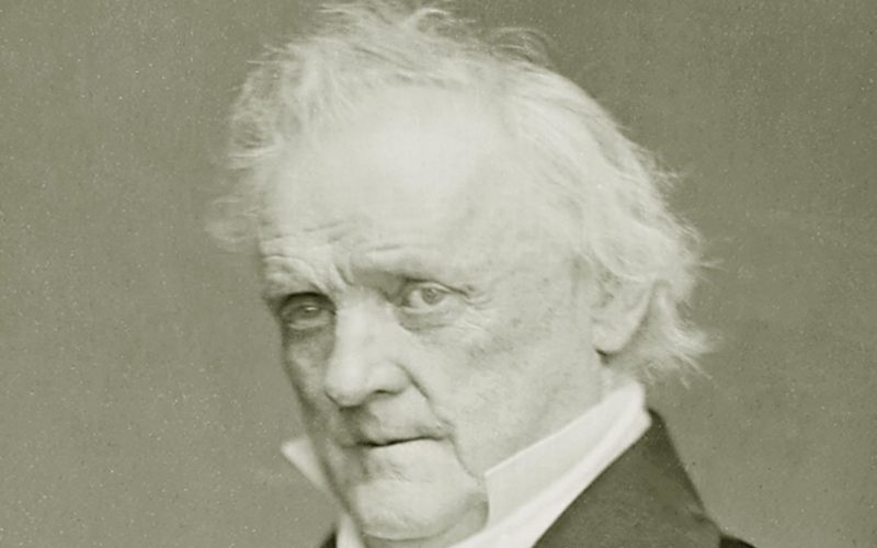 El presidente James Buchanan de Estados Unidos