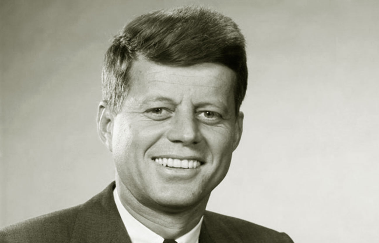 El presidente John F. Kennedy de Estados Unidos