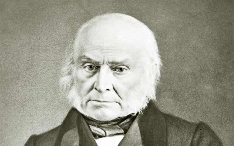 El presidente John Quincy Adams de Estados Unidos