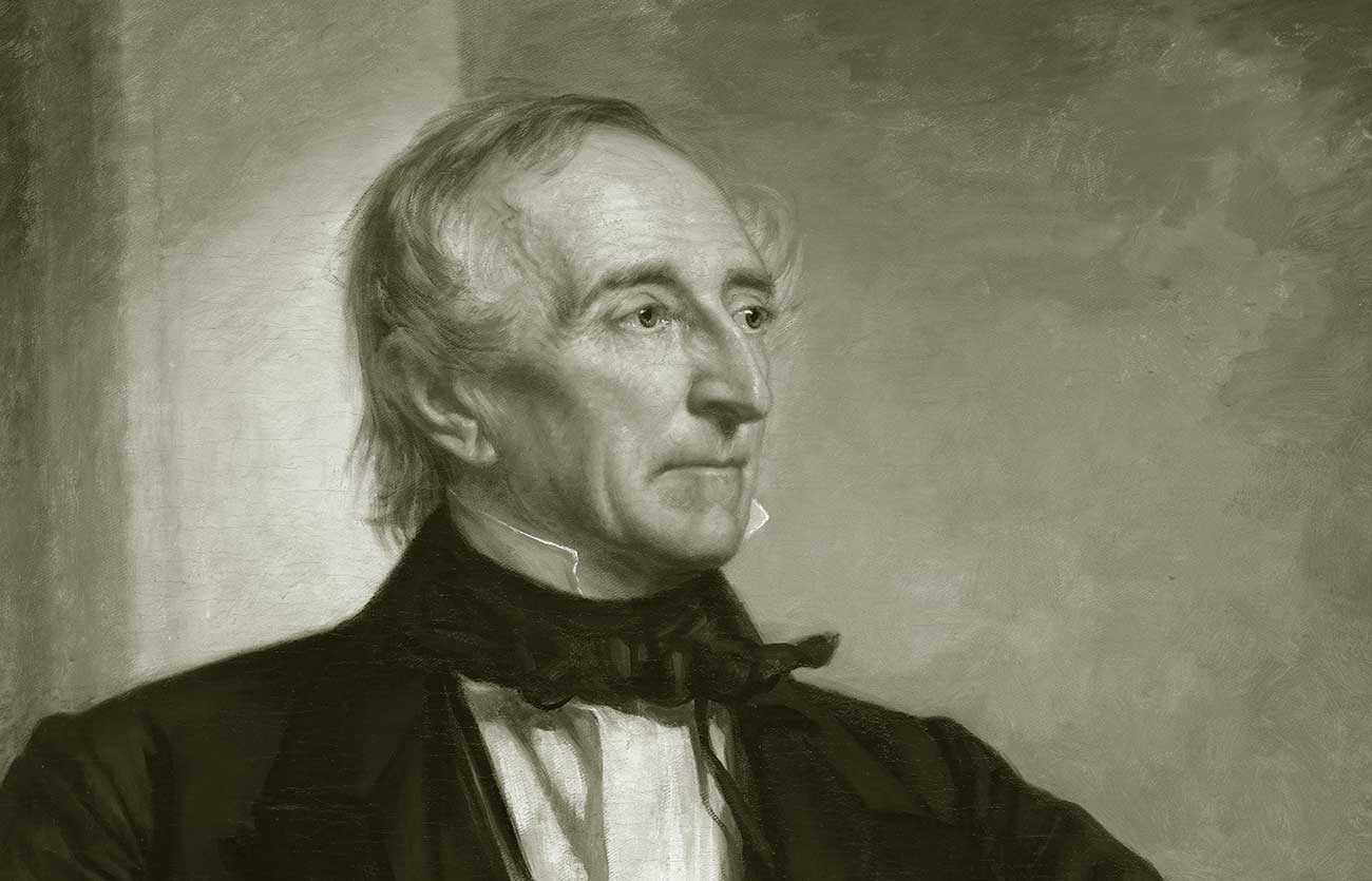 El presidente John Tyler de Estados Unidos