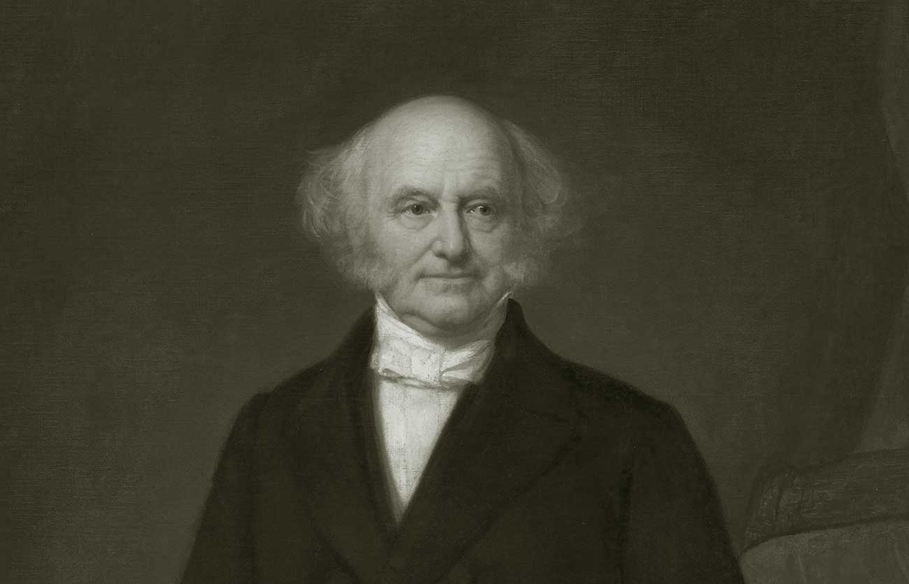 El presidente Martin Van Buren de Estados Unidos