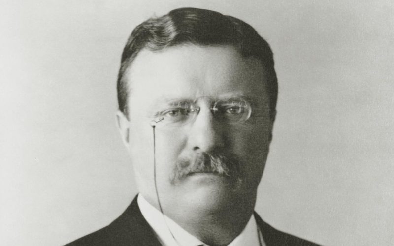 El presidente Theodore Roosevelt de Estados Unidos