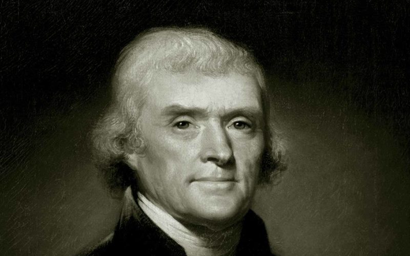 El presidente Thomas Jefferson de Estados Unidos