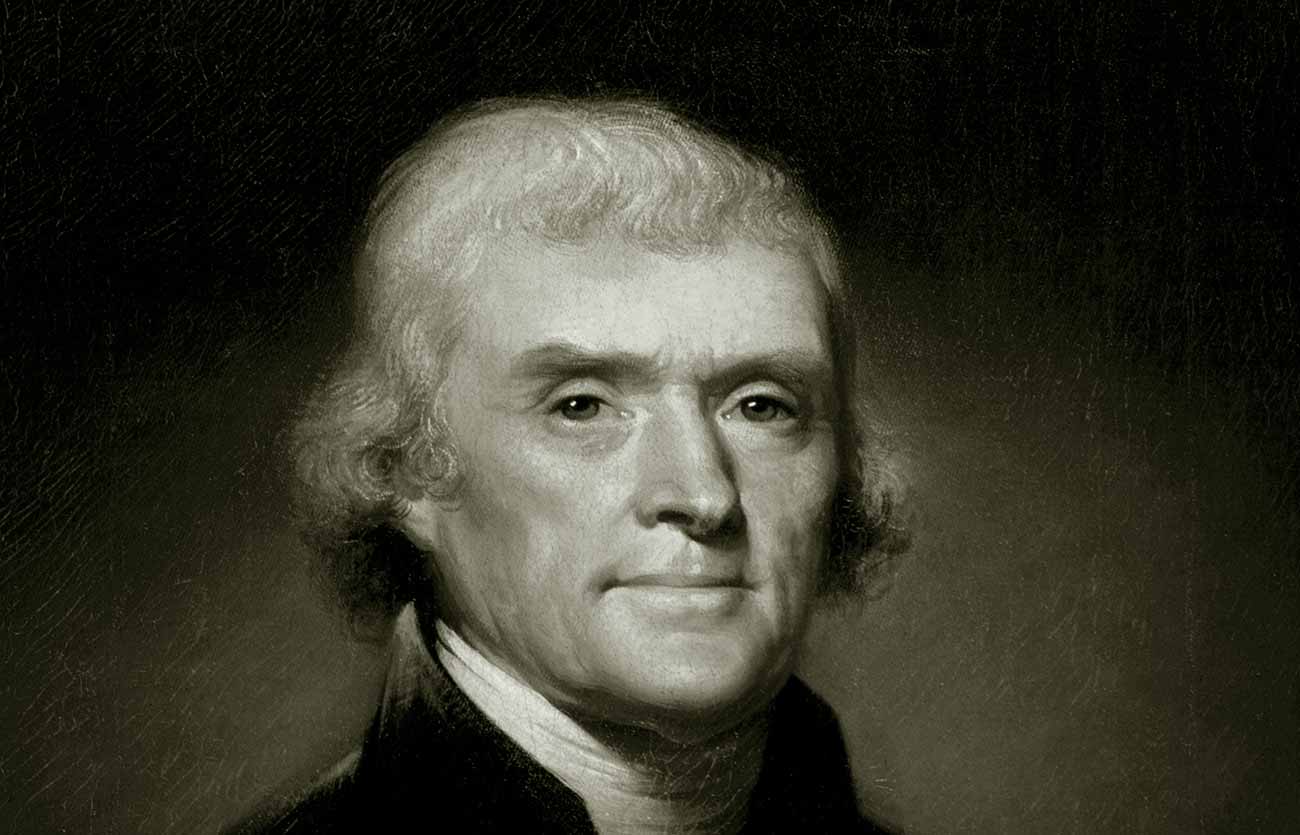 El presidente Thomas Jefferson de Estados Unidos