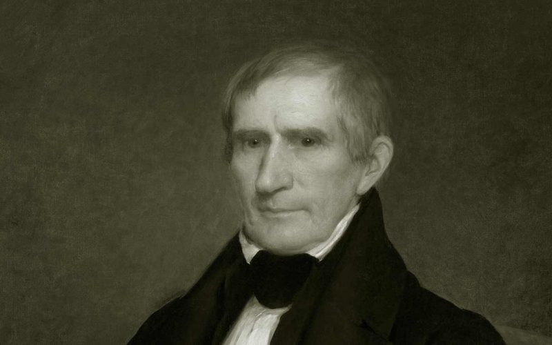 El presidente William Henry Harrison de Estados Unidos