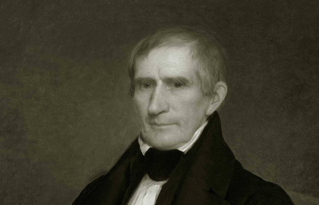 El presidente William Henry Harrison de Estados Unidos