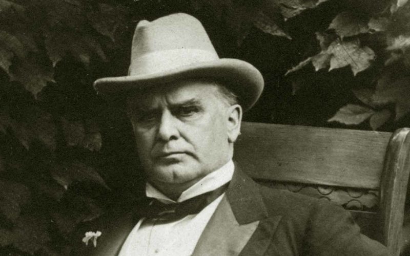 El presidente William McKinley de Estados Unidos