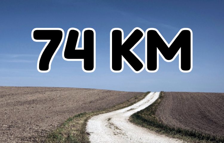 Cuántas millas son 74 kilómetros