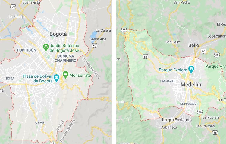 Qué es más grande Bogotá o Medellín