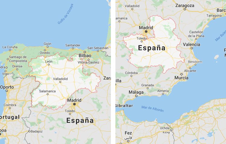 Qué es más grande Castilla y León o Castilla La Mancha
