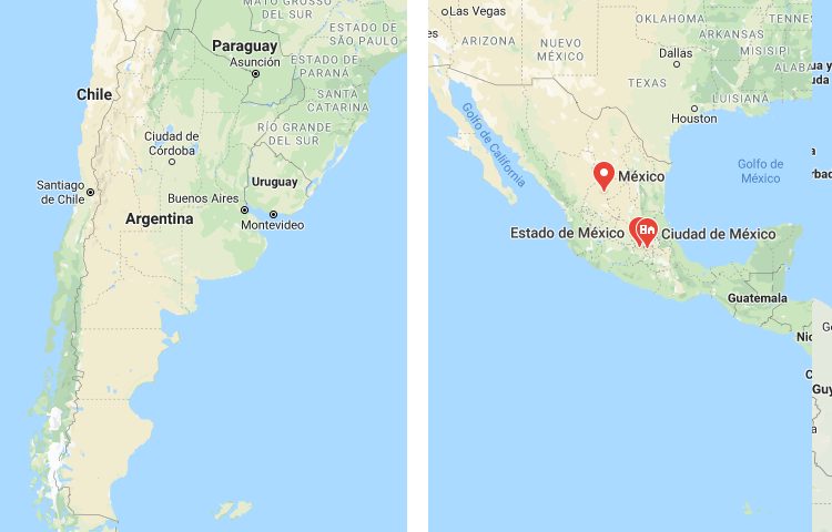 Qué es más grande Chile o México
