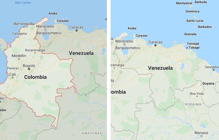 Qué es más grande Colombia o Venezuela