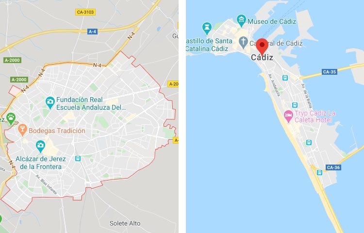 Qué es más grande Cádiz o Jerez