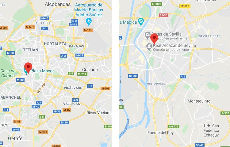 Qué es más grande Madrid o Sevilla